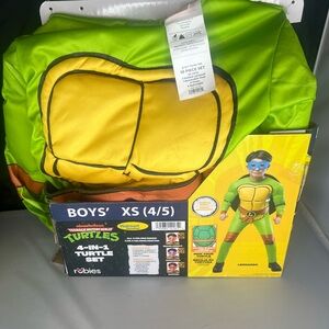 TMNT Turtles 4 In One Halloween Costume Boys 4-5 New Teenage Mutant Ninja